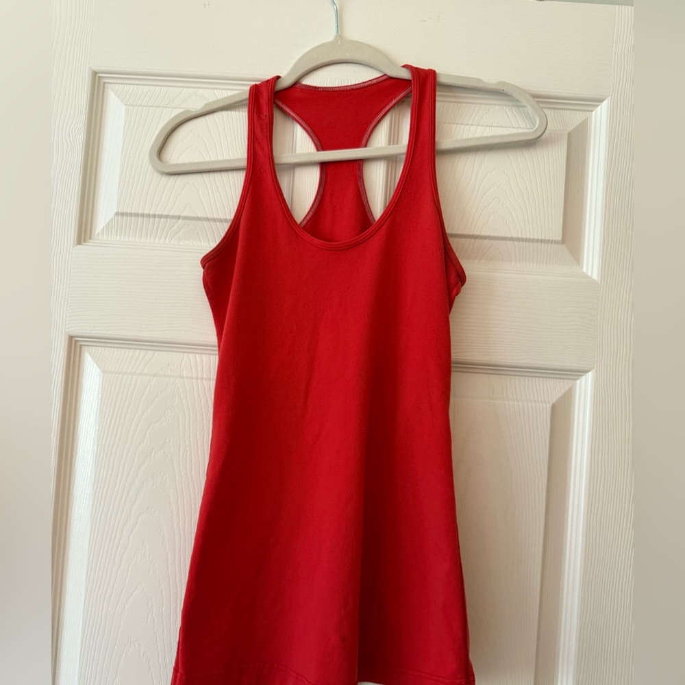 Lululemon Red Tank Top